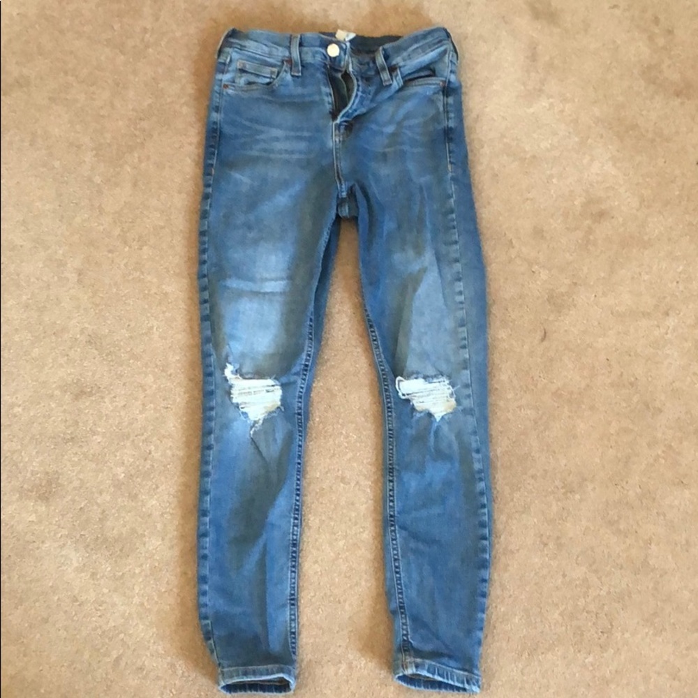 Top shop distressed jeans